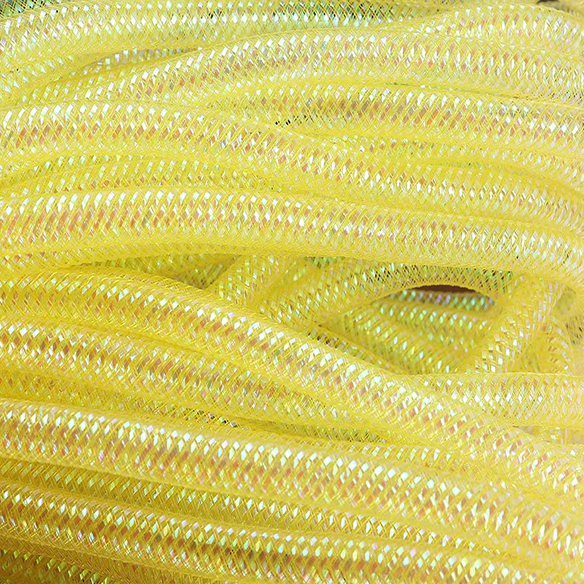 25 Yards Metallic Mesh Tube 8mm For Wreaths