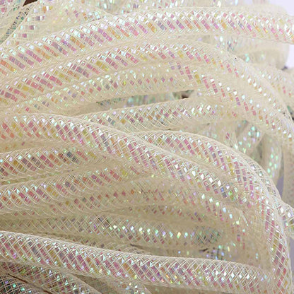 25 Yards Metallic Mesh Tube 8mm For Wreaths