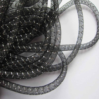 25 Yards Xmas Mesh Tube for Craft Deco 8mm 3/8-Inch