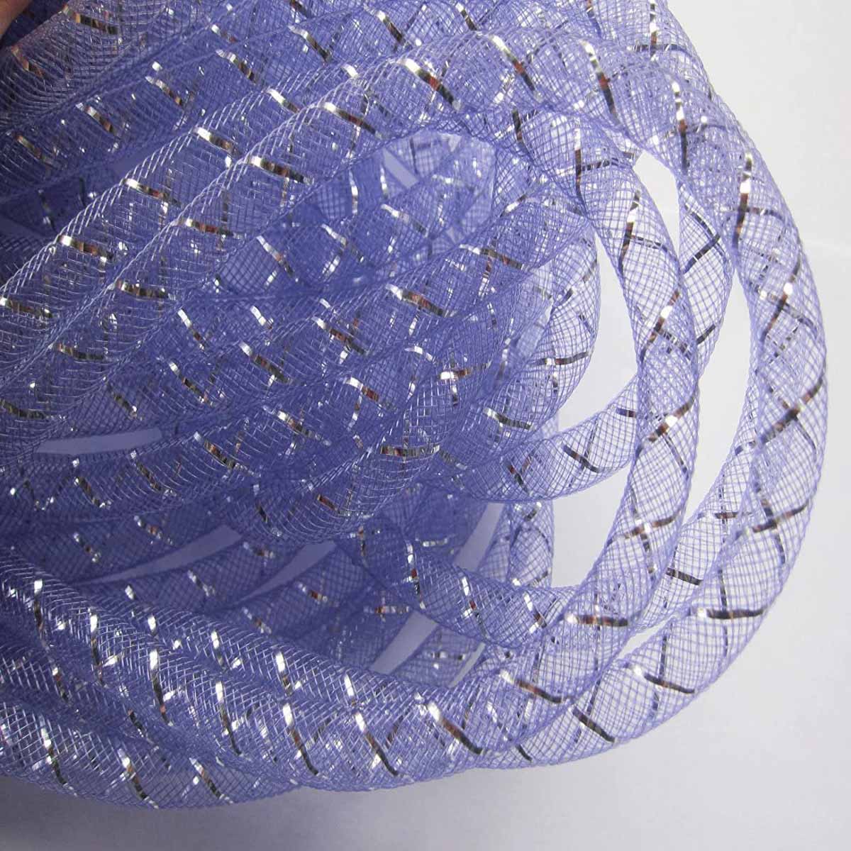 25 Yards Xmas Mesh Tube for Craft Deco 8mm 3/8-Inch