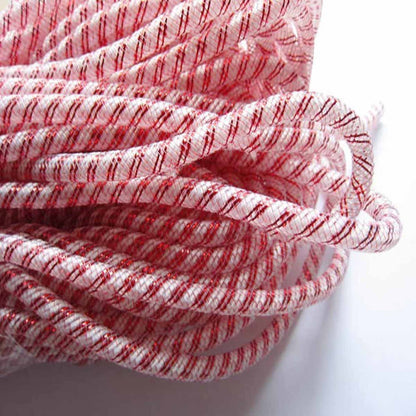 25 Yards Xmas Mesh Tube for Craft Deco 8mm 3/8-Inch