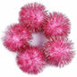 30 Glitter Tinsel Pom Poms（Inner Pom: 1.5" )- U Pick