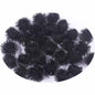 200pcs Glitter Tinsel Pom Balls 20mm-U PICK - Black