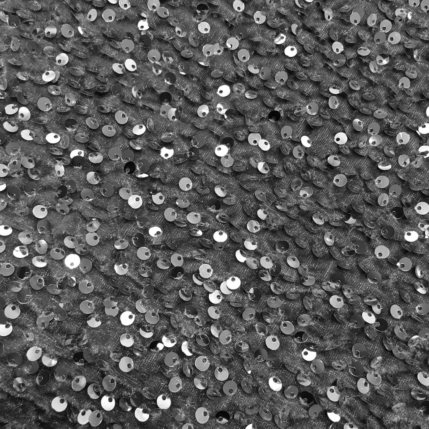 YYCRAFT Velvet Sequins Stretch Fabric