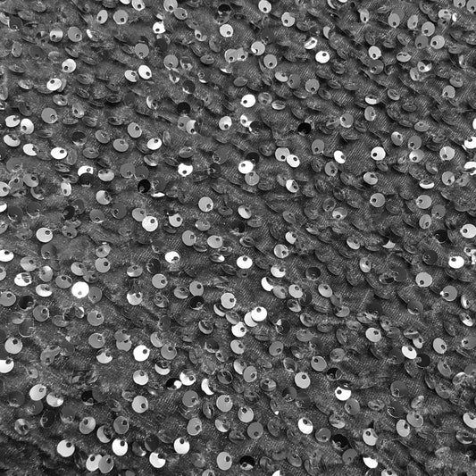 YYCRAFT Velvet Sequins Stretch Fabric