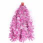 10 Yards Two-Color Metallic Tinsel Twist Garland 3" - Hot Pink/White
