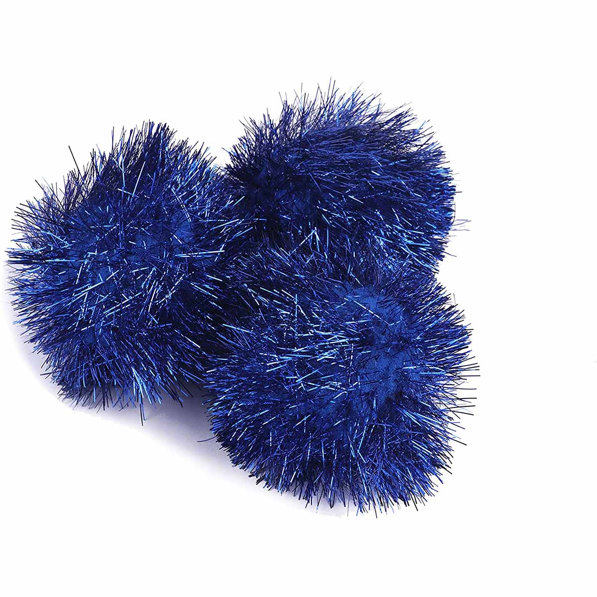 15pcs Glitter Tinsel Pom Balls 2 Inch - U PICK