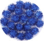100pcs Glitter Tinsel Pom Balls 1" (25mm) - U Pick