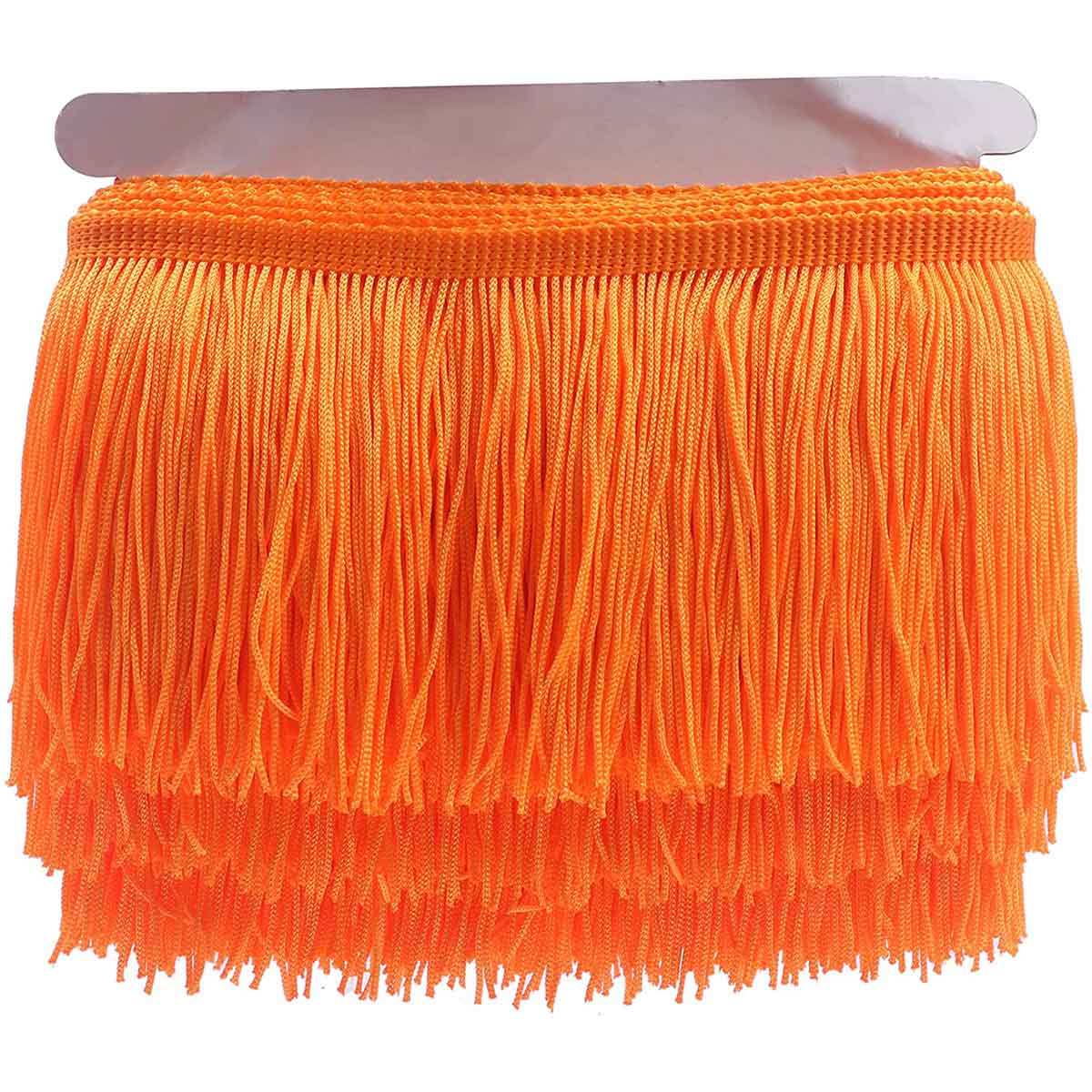 10Y 6" Wide Tassel Curtian Fringe Trim - Orange