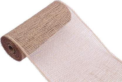 Burlap Deco Mesh Ribbon 10" x 10 Yards(30 Feet)