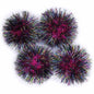 30 Glitter Tinsel Pom Poms（Inner Pom: 1.5" )- U Pick