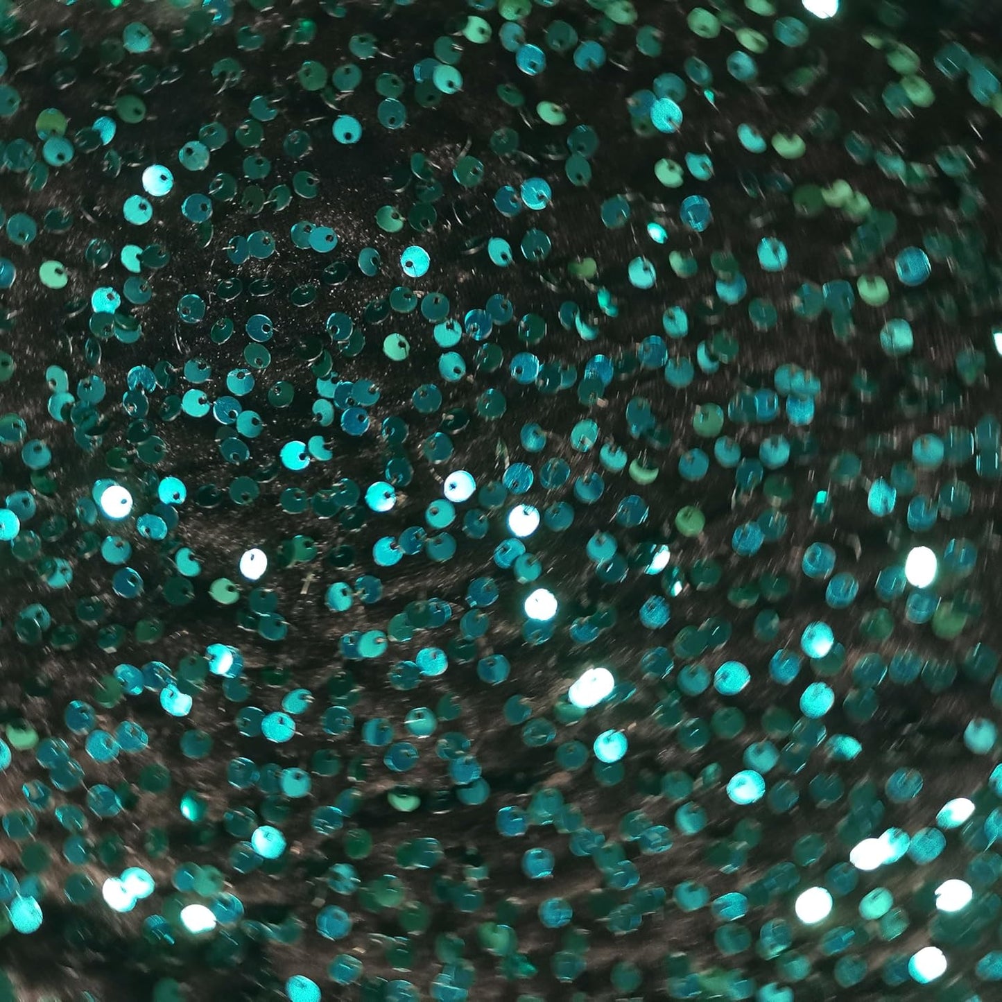 YYCRAFT Velvet Sequins Stretch Fabric