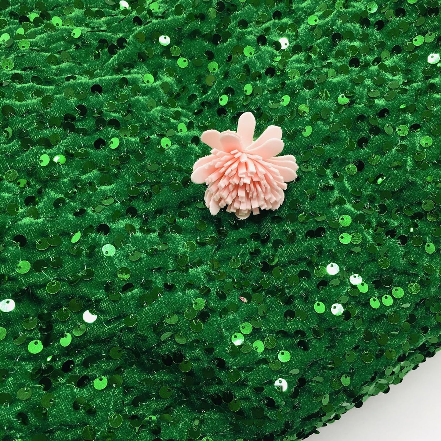 YYCRAFT Velvet Sequins Stretch Fabric
