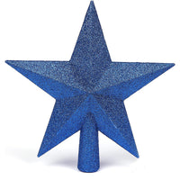 1 Pack Glitter Star Tree Topper 10"-U Pick (20 colors)
