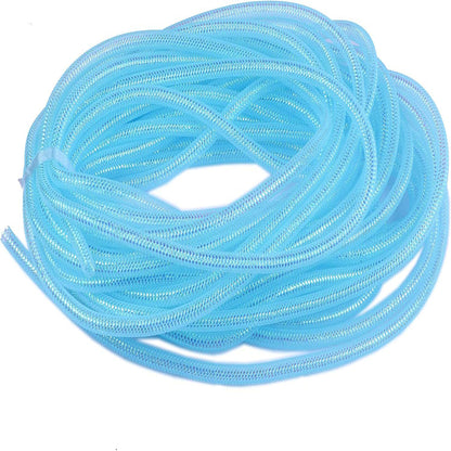 25 Yards Xmas Mesh Tube for Craft Deco 8mm 3/8-Inch