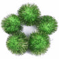 30 Glitter Tinsel Pom Poms（Inner Pom: 1.5" )- U Pick