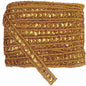 20 Yards Trish Sequin Metallic Braid Trim 7/8 Inch - Dark Gold
