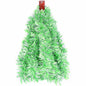 6 Yards Two-Color Metallic Tinsel Twist Garland,3.5" - Neon Green/White
