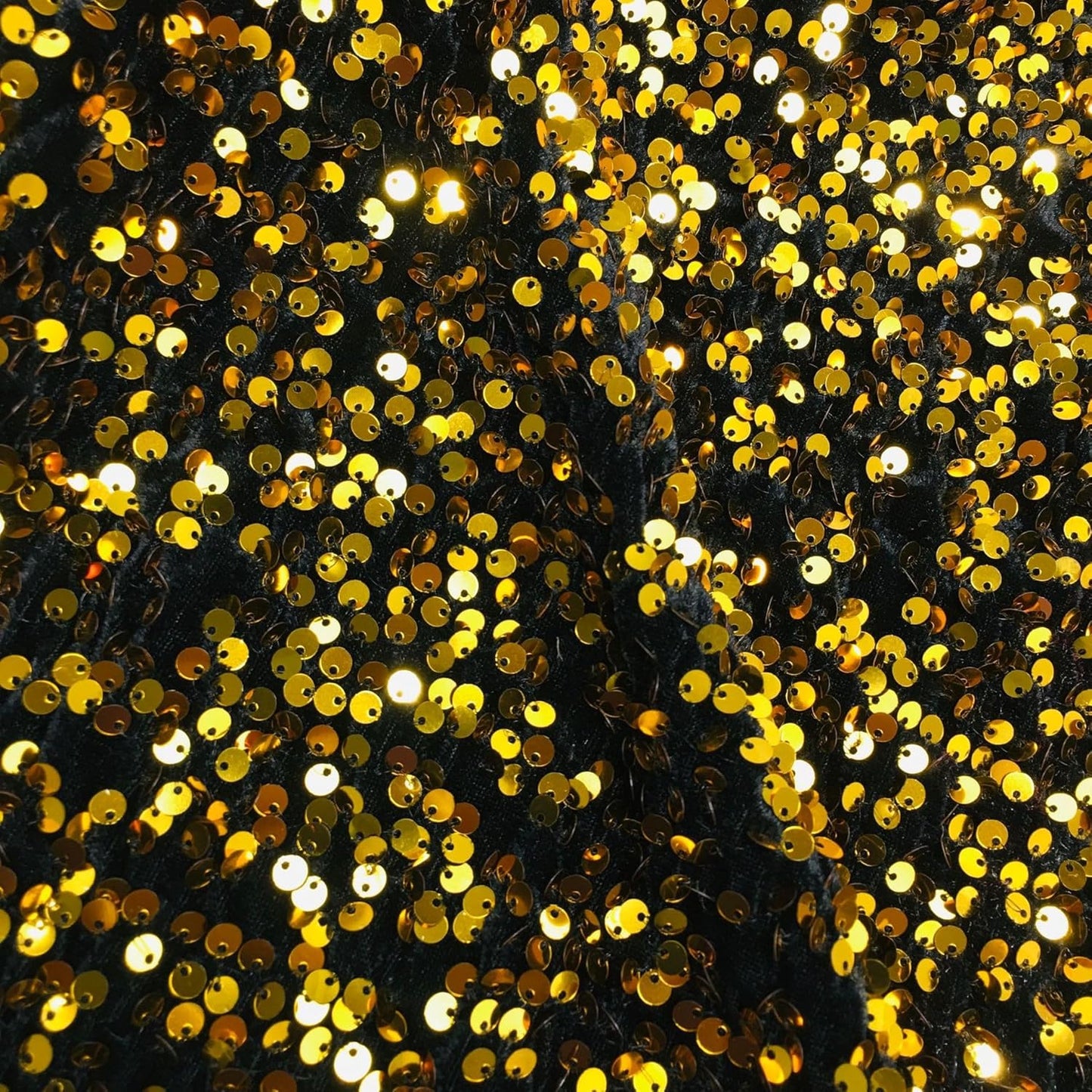 YYCRAFT Velvet Sequins Stretch Fabric