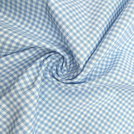 Blue Gingham fabric