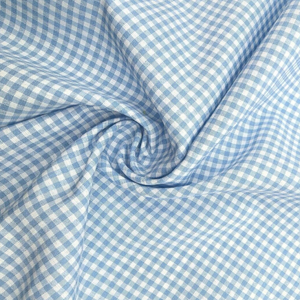 Blue Gingham fabric