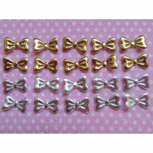 200 Padded 5/8" PVC Bow-Gold/Silver AB027