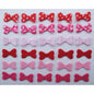 180 Polka Dot/ Felt Mini Bow -6 Colors AB027