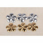 100 Padded PVC Flower 1"-Gold/Silver