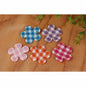 100 Padded Gingham Flower 1.5"-5 Colors