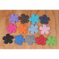 65 Padded Flower Polka Dots 1.5"-13 Colors