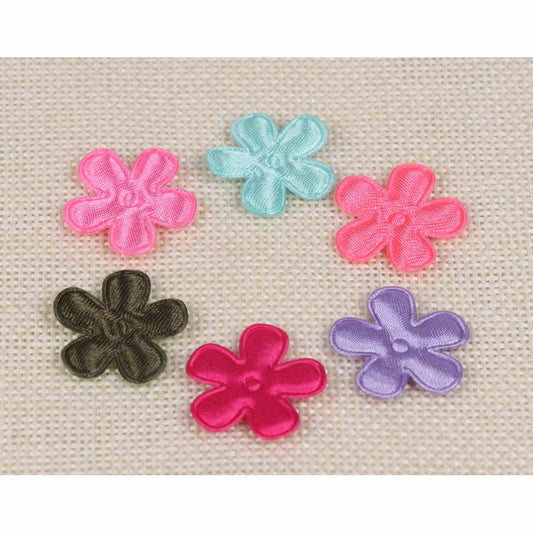120 Satin Flower 22mm-6 Colors