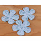 40 Padded Lace Flower 2.5" - Blue