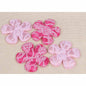 40 Padded Lace Flower 2.5" - Pink/Hot Pink