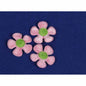 100pcs Padded Velvet Flower 1"-Pink