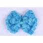 12pcs 4.5“ Large Chiffon Rose Bow - Turquoise