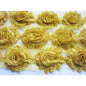 *One Roll* 7 YARD Shabby Chiffon Flower 2.5"-U PICK - Mustard Yellow