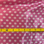 Polka Dots Prints Satin Fabric-Pink