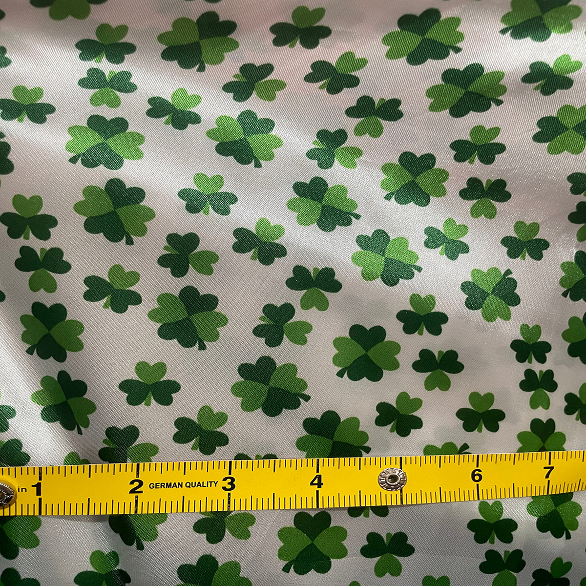 St Patrick Prints Satin Fabric