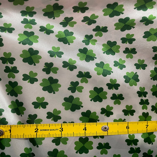 St Patrick Prints Satin Fabric