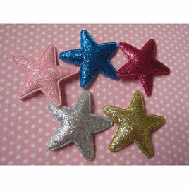 50 Glitter Star 1 5/8" -5 Colors