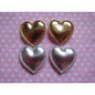 120 Padded PVC 7/8" Heart Applique-2 Colors
