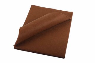 24 Pcs Thick Soft Felt Sheets 9 Inch X 12 (2.2mm) - Brown