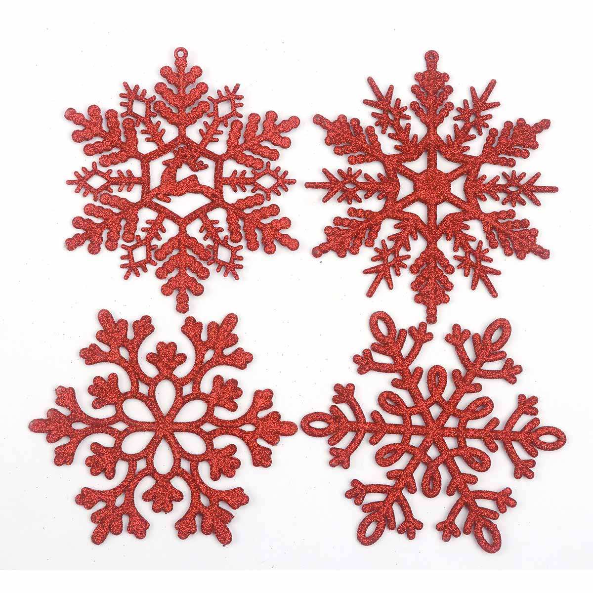 32pcs Glitter Snowflake Ornament 4 Inch for Christmas Tree Decoration-U Pick