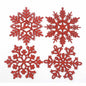 32pcs Glitter Snowflake Ornament 4 Inch for Christmas Tree Decoration-U Pick