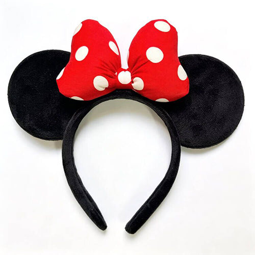 Handmade Mouse Ears Headband Polka Dots Bow-Red Dots