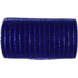 10 inch x 30 feet(10 Yards) Metallic Deco Poly Mesh Ribbon - Navy