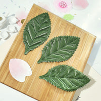Wholesale 500pcs Padded Satin Leaf 2.25" Embellishment - Green
