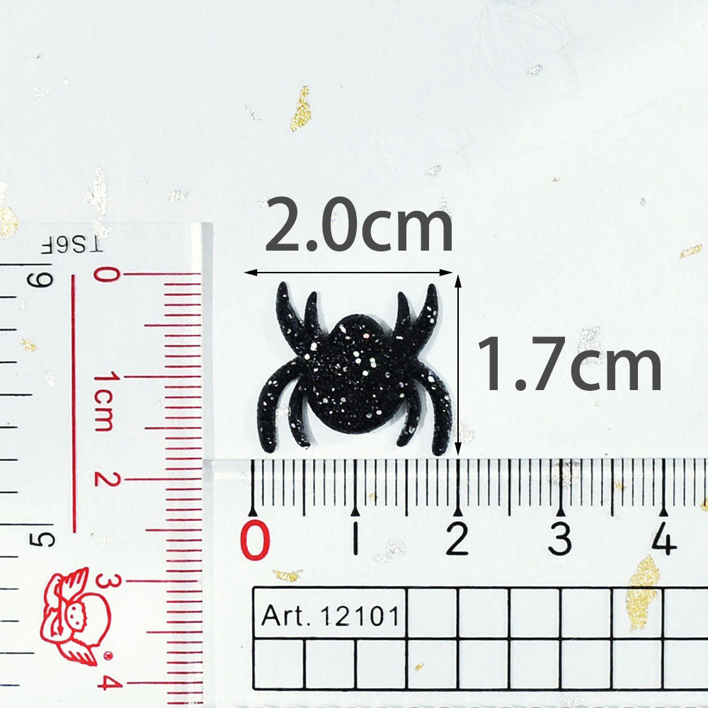 Wholesale 500pcs Padded Glitter Spider 3/4" Embellishment - U PICK