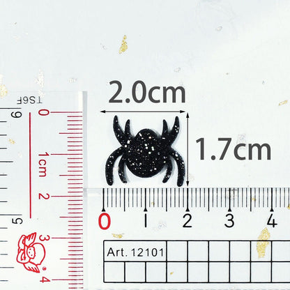 Wholesale 500pcs Padded Glitter Spider 3/4" Embellishment - U PICK