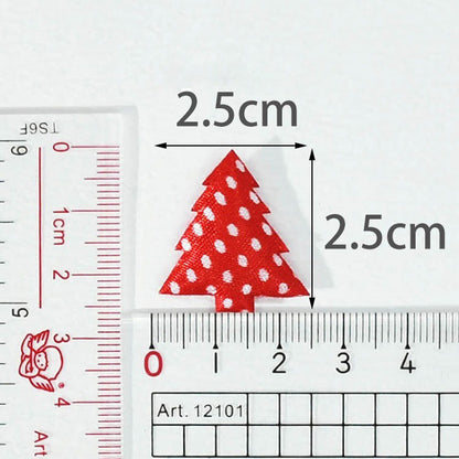 Wholesale 500pcs Padded Satin Dots Tree 1" Embellishment - U PICK